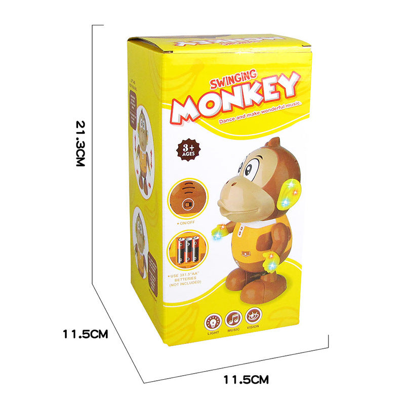 Electric Music Light Dancing Monkey Toy | Interactive Learning Toy with Lights & Sound | Fun for Kids - Little Hands Innovation