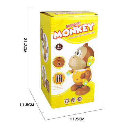 Electric Music Light Dancing Monkey Toy | Interactive Learning Toy with Lights & Sound | Fun for Kids - Little Hands Innovation