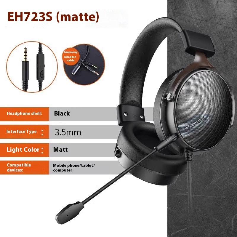 DAREU Wired Gaming Headphones Noise-Canceling Esports Headset RGB Lighting Lightweight Design PC & Laptop Compatible - Little Hands Innovation